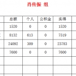 业务员业绩单