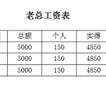 老总业绩单